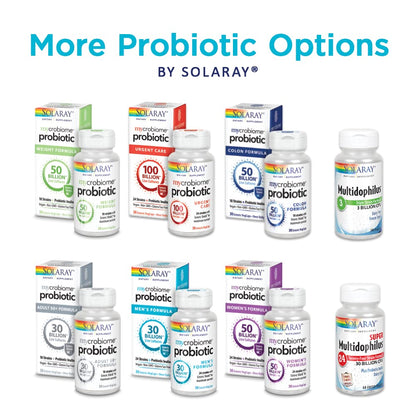 SOLARAY Super Multidophilus 24-Strain Probiotic | 30B CFU | 60 VegCaps