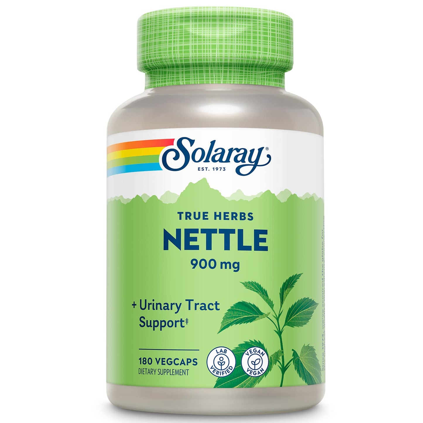 SOLARAY Nettle Leaf 450mg – Kidney, Urinary & Prostate Support | Respiratory Wellness (180 CT)
