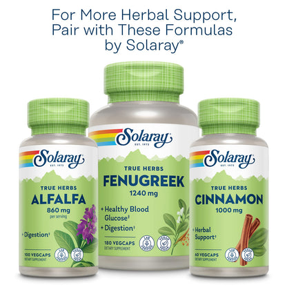Solaray Nopal Prickly Pear Cactus 500 mg | Vegan Capsule with Fiber & Antioxidants | 100 Servings