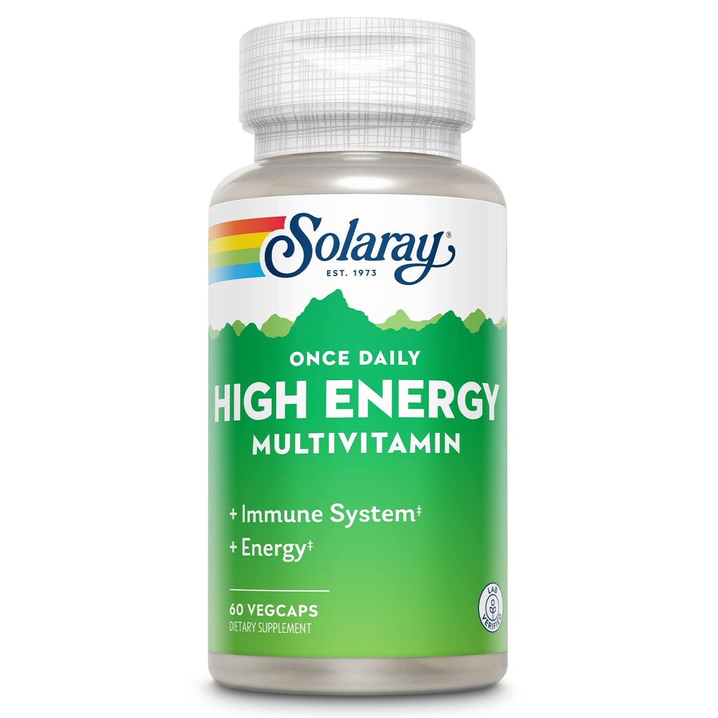 SOLARAY Once Daily High Energy Multivitamin – Immune Support & Energy | 60 VegCaps
