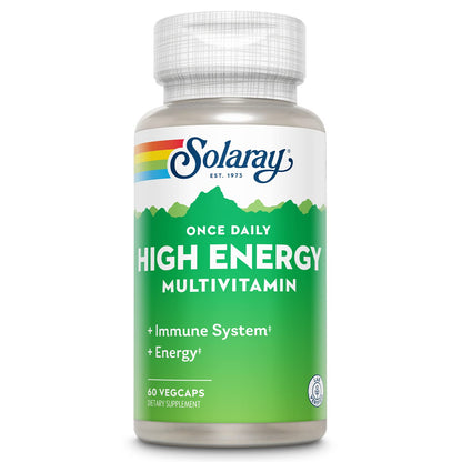 SOLARAY Once Daily High Energy Multivitamin – Immune Support & Energy | 60 VegCaps