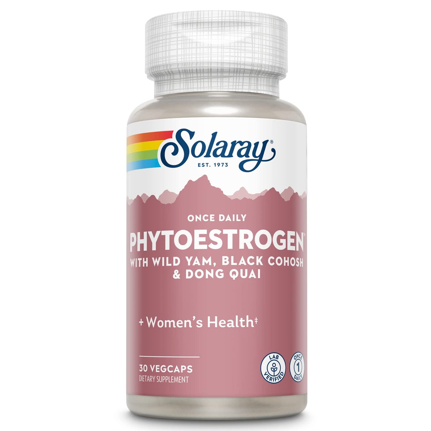 SOLARAY Once Daily Phytoestrogen – Women's Hormone Support with Black Cohosh, Dong Quai, Wild Yam & Soy Isoflavones | 60-Day Guarantee