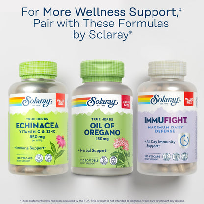 SOLARAY Oil of Oregano Softgels 150 mg - Vegan, 120 Servings