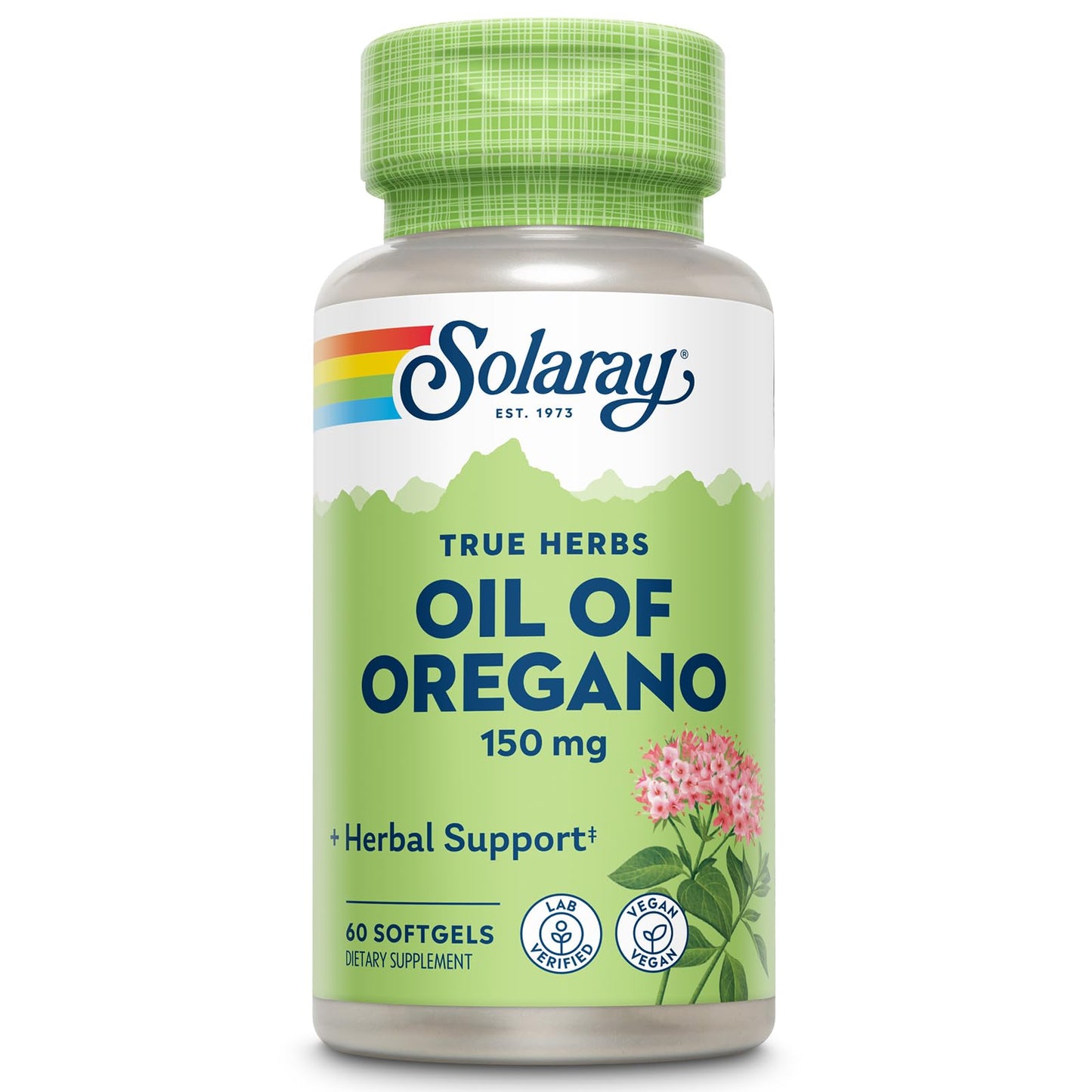 Solaray Oil of Oregano Softgels 150 mg | Oregano Oil Supplement for Wellness – Vegan, Extra Virgin Olive Oil Base