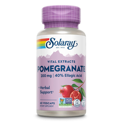 SOLARAY Pomegranate Extract, 200 mg | 60 Count