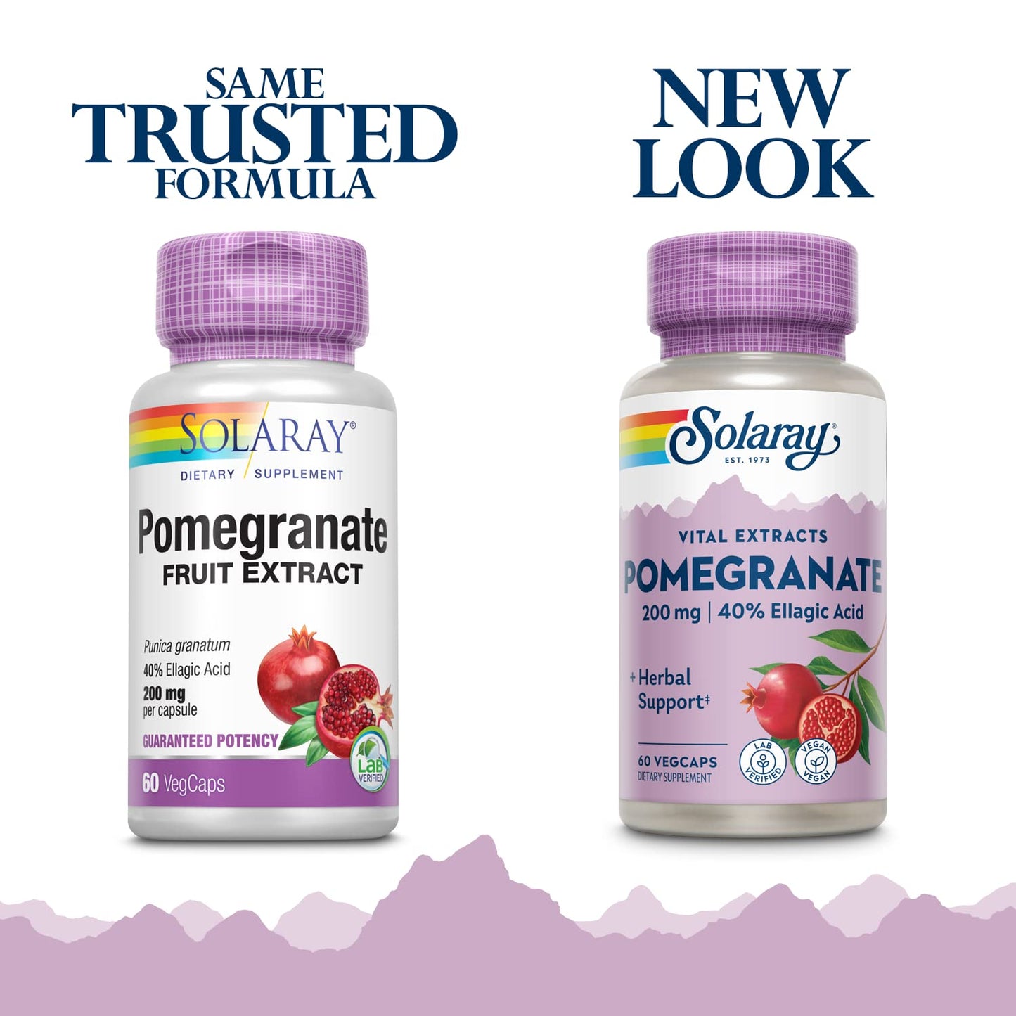 SOLARAY Pomegranate Extract, 200 mg | 60 Count