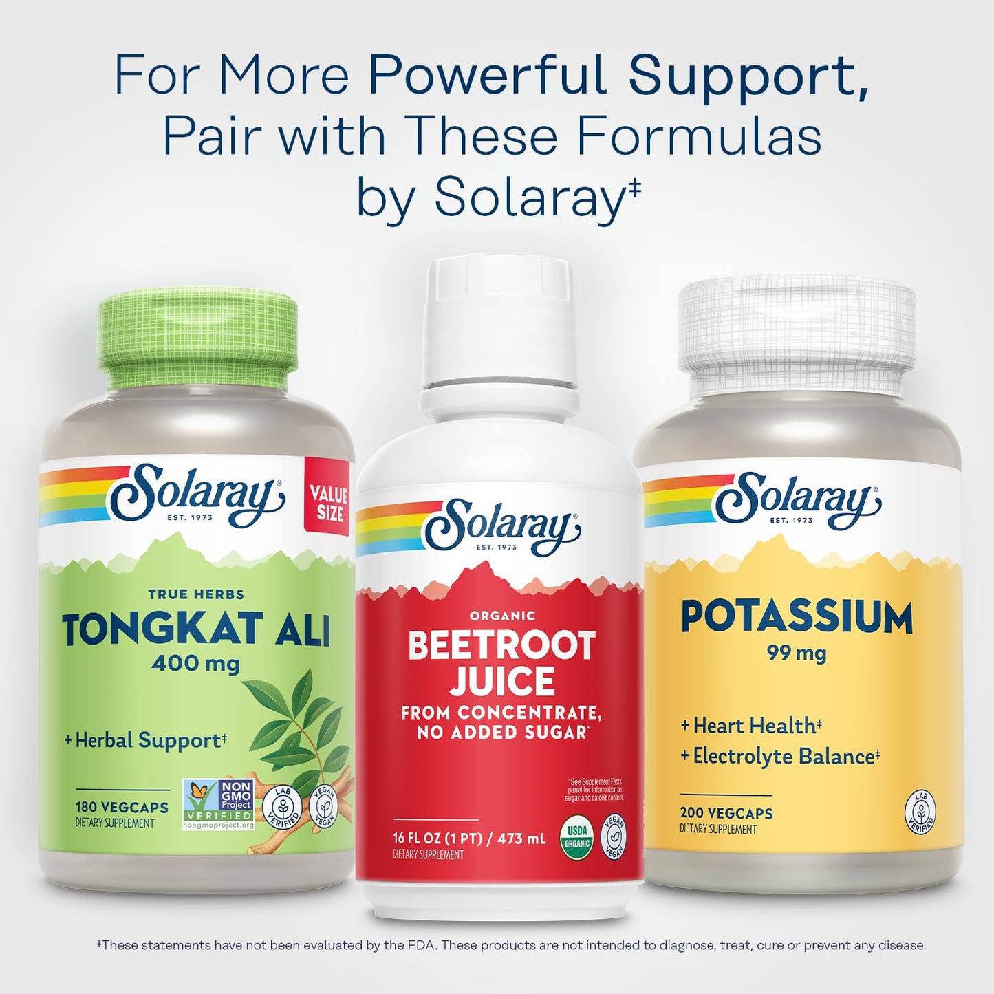 Solaray Organic Beetroot Juice from Concentrate | Supports Healthy Energy, Heart & Brain Function | 16 fl oz, 16 Servings