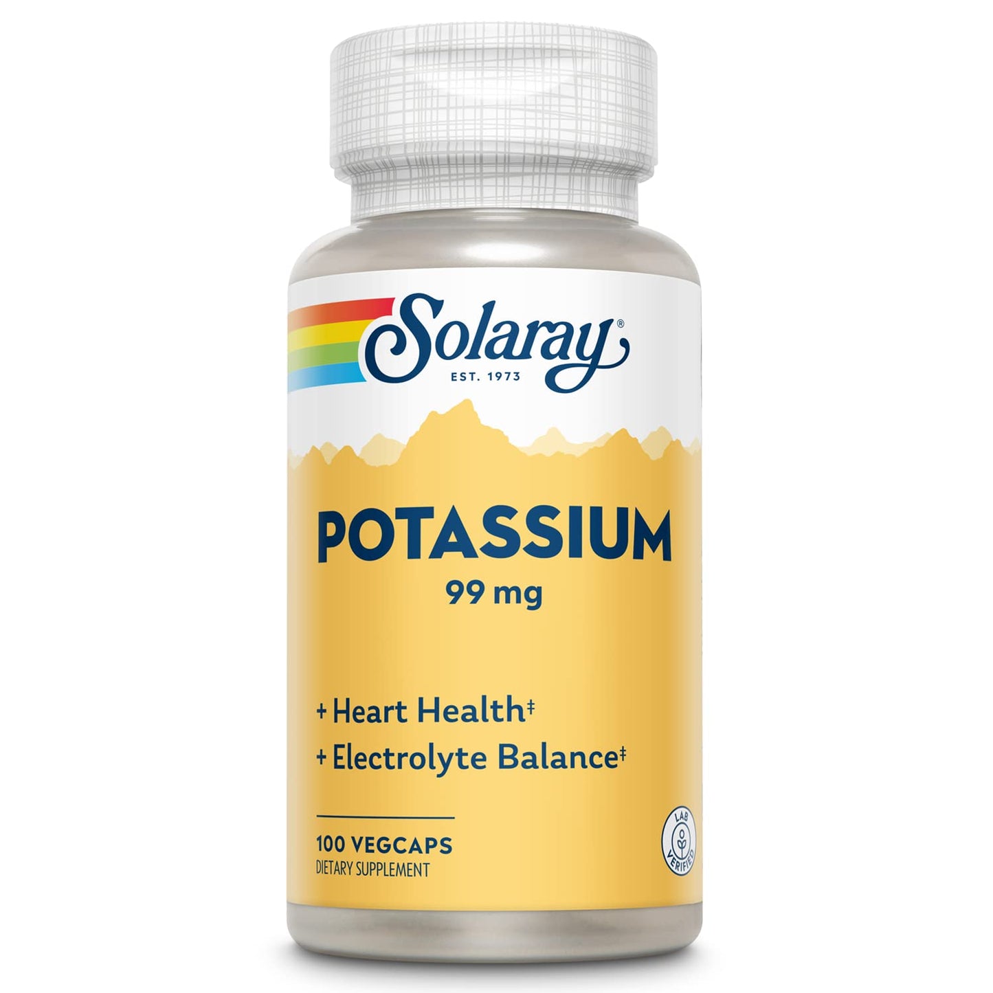 Solaray Potassium 99 mg – Electrolyte Balance & Heart Health | 100 Servings