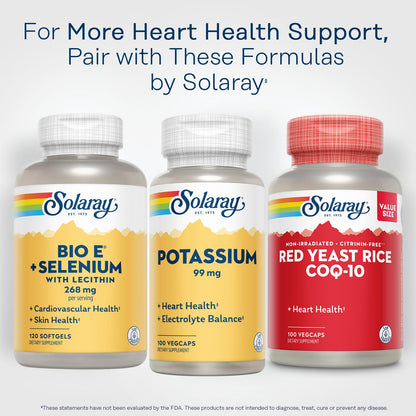 Solaray Potassium 99 mg – Electrolyte Balance & Heart Health | 100 Servings