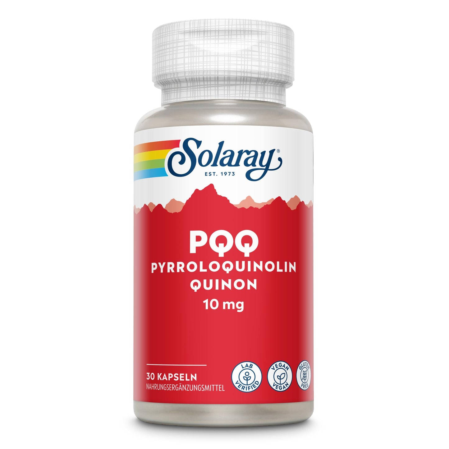 SOLARAY PQQ 10 mg – Cellular, Heart & Cognitive Support | 30 VegCaps
