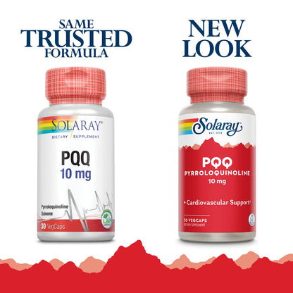 SOLARAY PQQ 10 mg – Cellular, Heart & Cognitive Support | 30 VegCaps