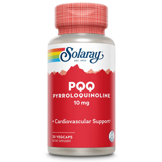 SOLARAY PQQ 10 mg – Cellular, Heart & Cognitive Support | 30 VegCaps BritishVita | Premium UK Vitamins & Wellness Supplements