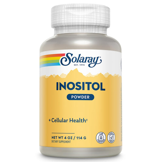 SOLARAY Pure Inositol Powder – Cellular Health Support | Vegan & Lab Verified | 163 Servings, 4 oz BritishVita | Premium UK Vitamins & Wellness Supplements