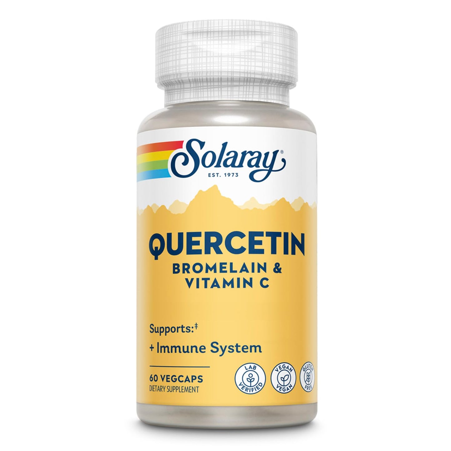 Solaray Quercetin + Bromelain & Vitamin C – Immune Support & Heart Health (Vegan)