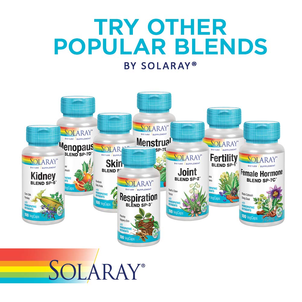 SOLARAY Respiration Blend SP-3 - Herbal + Cell Salt Nutrients - Non-GMO, Vegan