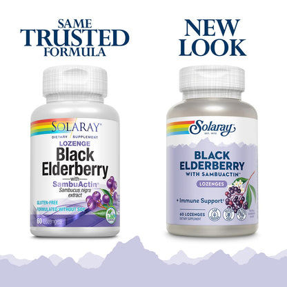 Solaray SambuActin Elderberry Extract - 60 Lozenges