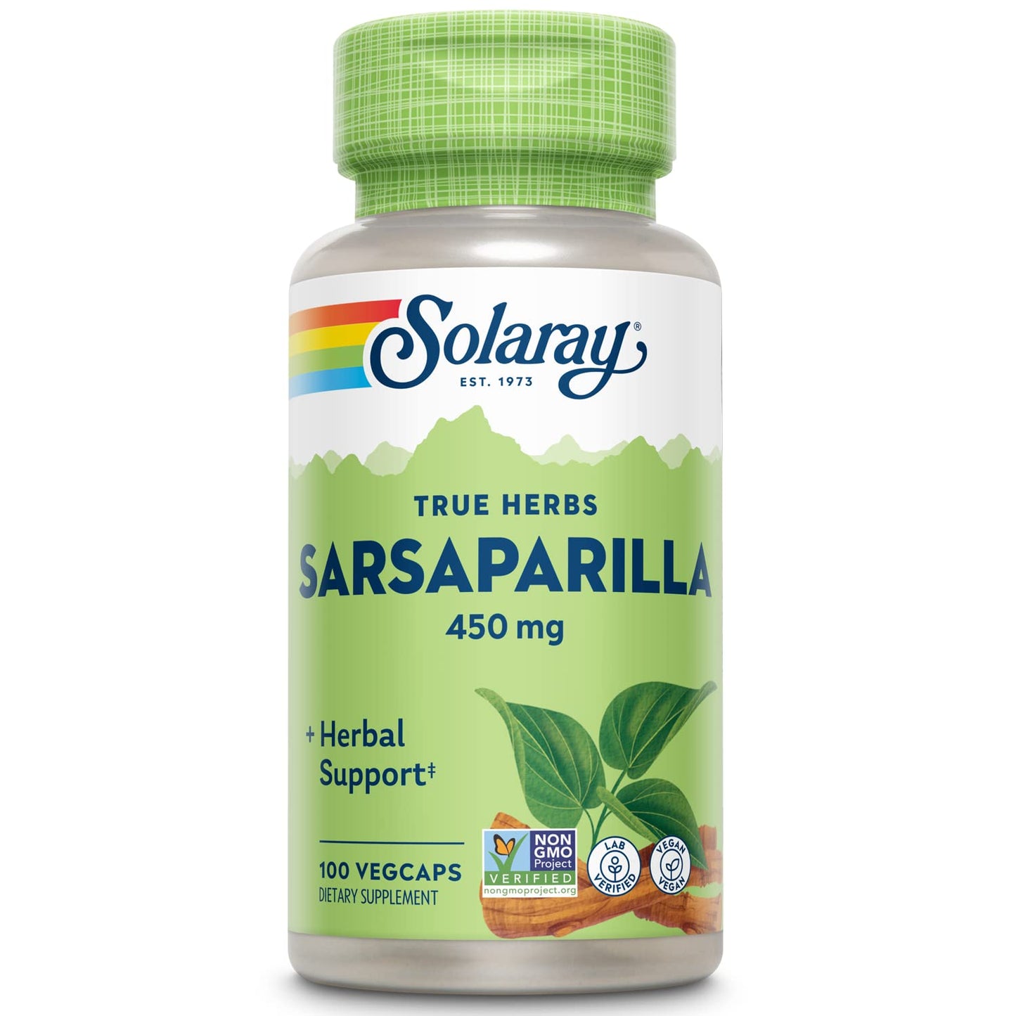 SOLARAY Sarsaparilla Root 450 mg – Traditional Herbal Support | Non-GMO, Vegan, Lab Verified