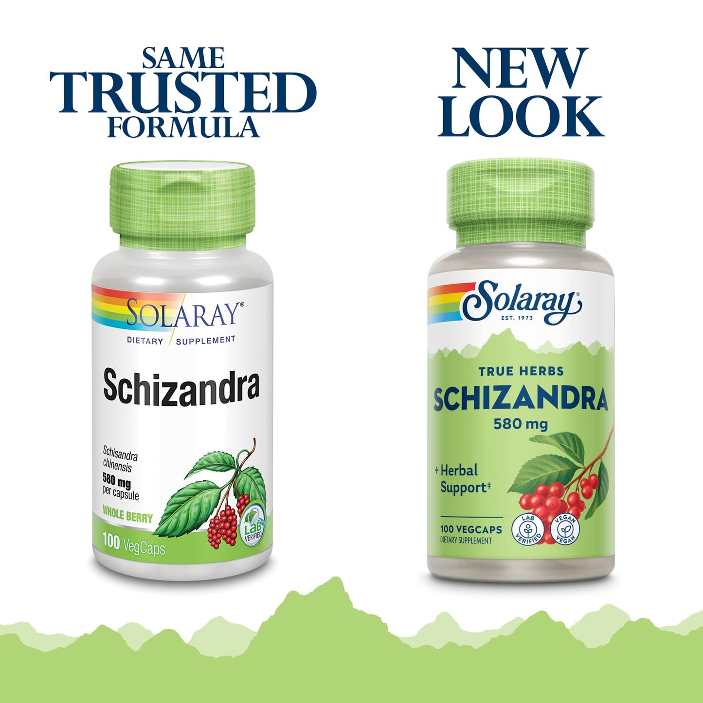 SOLARAY Schizandra 580 mg – Schisandra Supplement for Body Health & Wellness | 100 Servings, Vegan