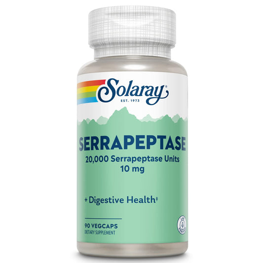 SOLARAY Serrapeptase 10 mg VCapsules | 90 Count BritishVita | Premium UK Vitamins & Wellness Supplements