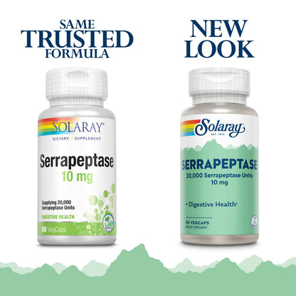 SOLARAY Serrapeptase 10 mg VCapsules | 90 Count