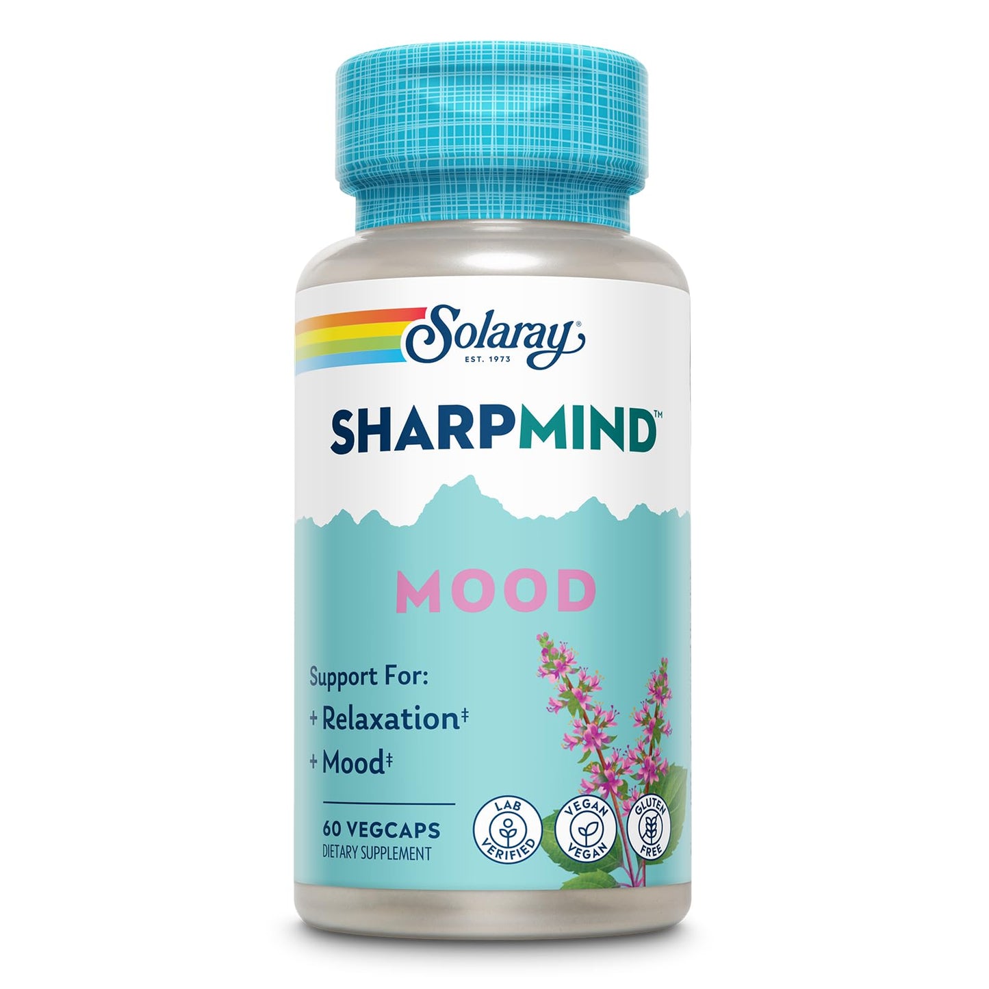 SOLARAY SharpMind Mood Support Supplement - Nootropic for Relaxation & Emotional Well-Being