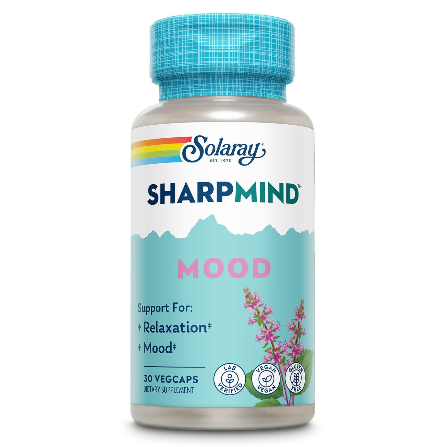 SOLARAY SharpMind Mood Support - Nootropic for Relaxation & Stress Relief