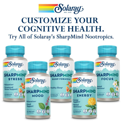 SOLARAY SharpMind Sleep – 3mg Melatonin Nootropic Sleep Aid