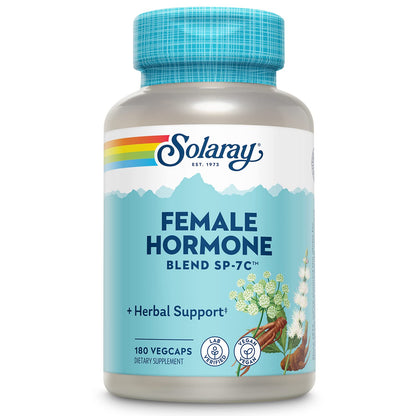 SOLARAY Female Hormone Blend SP-7C – Herbal Support for Women | 180 VegCaps