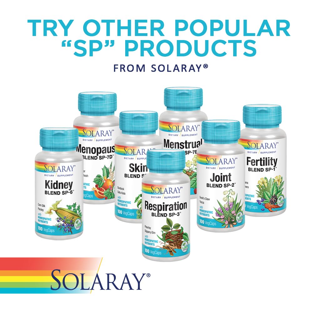 SOLARAY SP-7C Female Hormone Blend | Black Cohosh, Dong Quai, Passion Flower & Wild Yam | 100 VegCaps, 50 Serv.