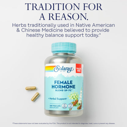 Solaray SP-7C Female Hormone Blend – Herbal Balance for Women