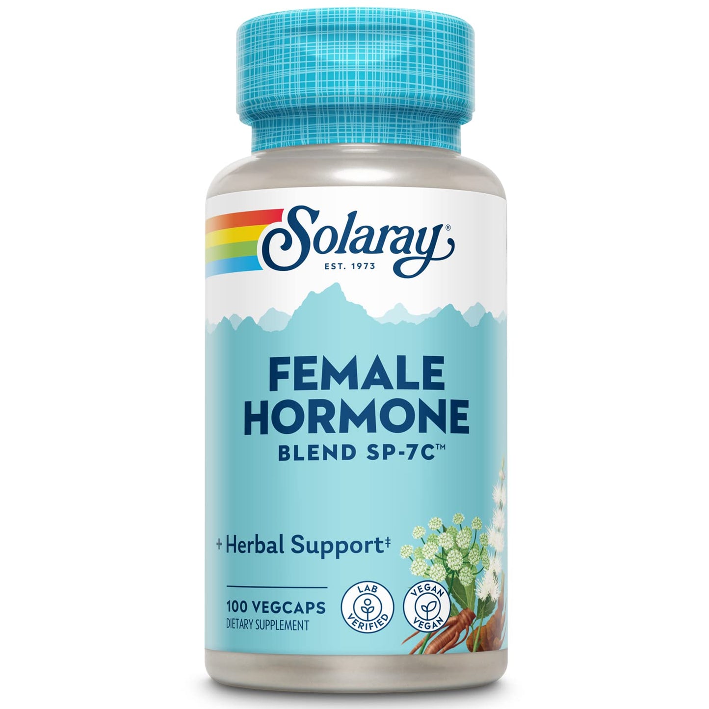 SOLARAY SP-7C Female Hormone Blend | Black Cohosh, Dong Quai, Passion Flower & Wild Yam | 100 VegCaps, 50 Serv.
