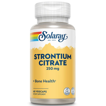 Solaray Strontium Citrate 250 mg | Bones & Teeth Support | VegCaps
