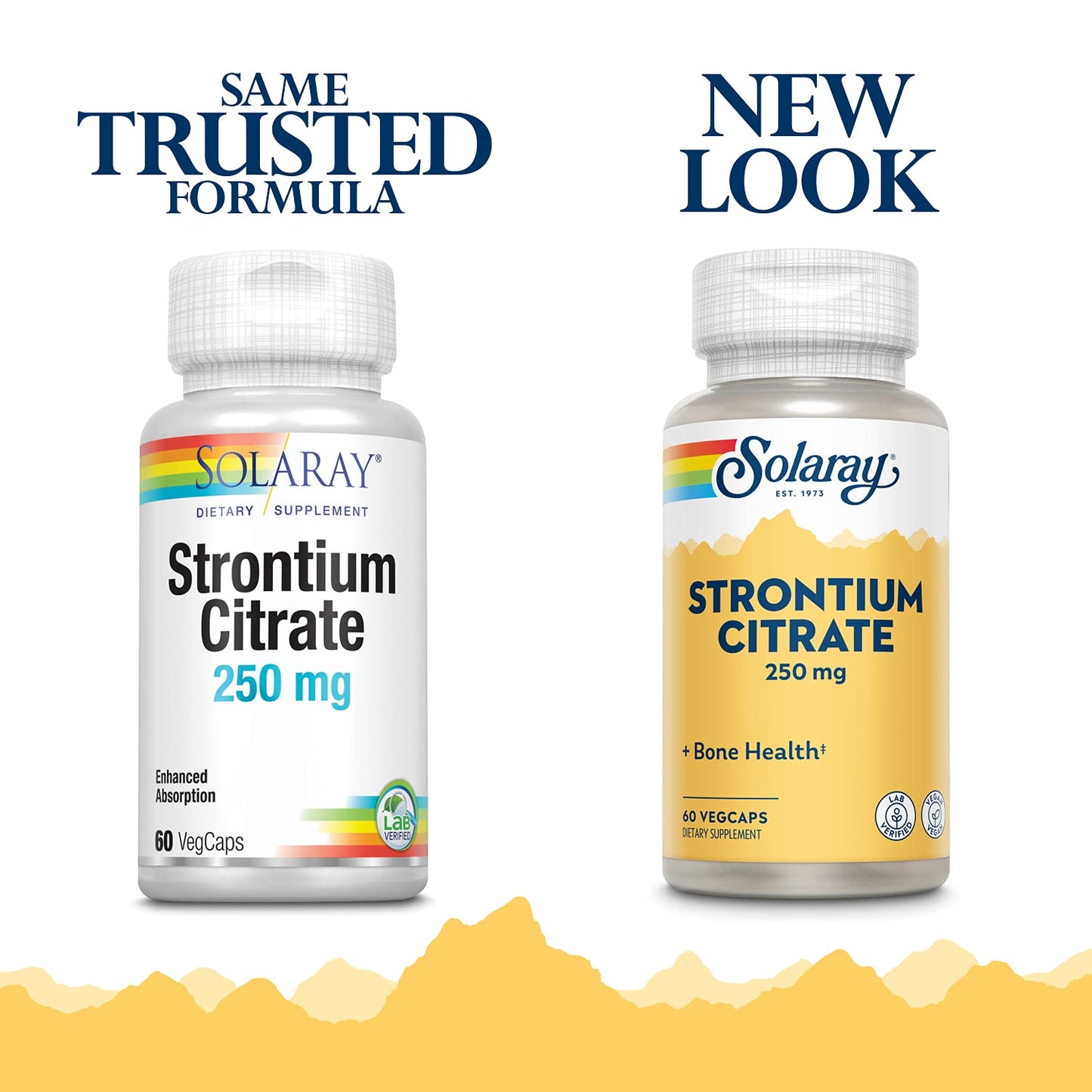 Solaray Strontium Citrate 250 mg | Bones & Teeth Support | VegCaps