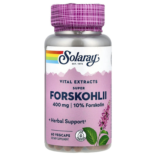 SOLARAY Super Forskohlii Extract Vegetarian Capsules, 400 mg | 60 Count BritishVita | Premium UK Vitamins & Wellness Supplements