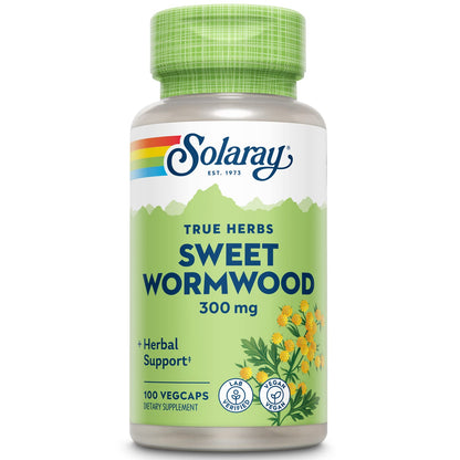 SOLARAY Sweet Wormwood Aerial Veg Cap 300mg 100ct