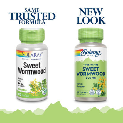 SOLARAY Sweet Wormwood Aerial Veg Cap 300mg 100ct