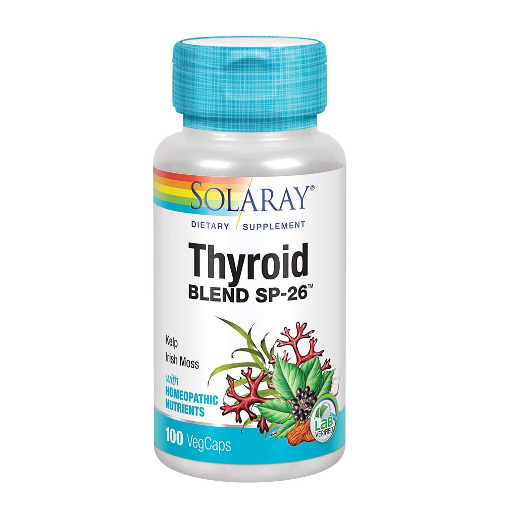 SOLARAY Thyroid Blend SP-26 - Herbal Support for Thyroid Health