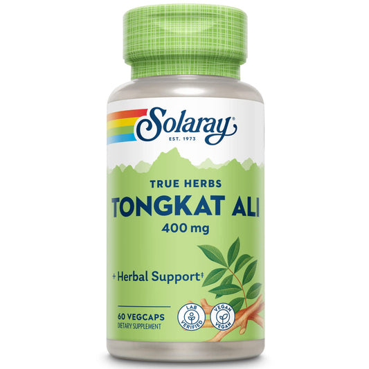 SOLARAY Tongkat Ali 400 mg - Longjack for Men | Vegan, Non-GMO, Lab Verified - 60 Servings BritishVita | Premium UK Vitamins & Wellness Supplements