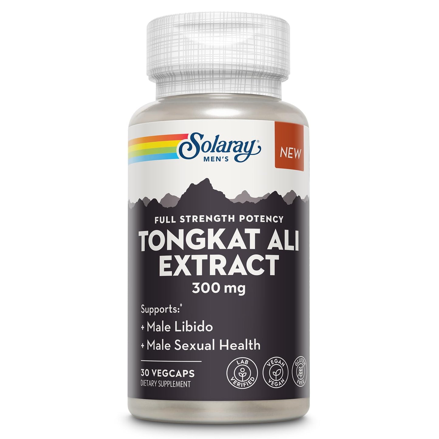 SOLARAY Tongkat Ali Extract 300mg – Male Enhancement & Libido Support (Vegan, Gluten-Free)