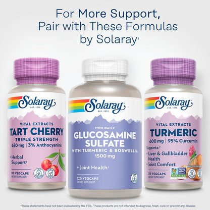 SOLARAY Turmeric 600mg – 95% Curcuminoids | Joint, Gallbladder & Liver Support