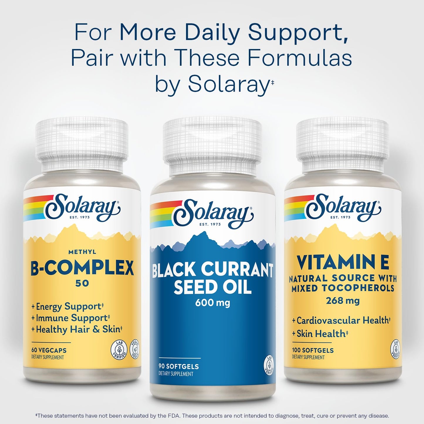 SOLARAY Black Currant Seed Oil 600 mg – Skin Health, 90 Softgels