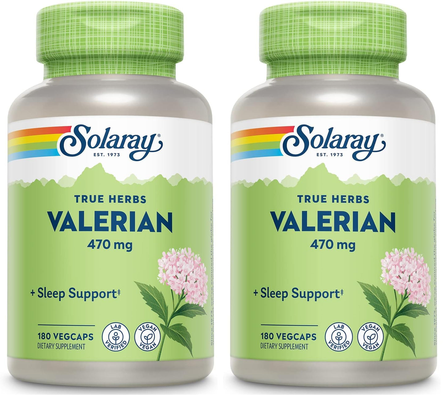 SOLARAY Valerian 470mg | Relaxation Support (180 CT) Pack of 2