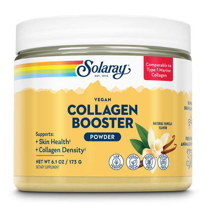 SOLARAY Vegan Collagen Booster – Plant-Based Type 1 Collagen Alternative | Skin Health & Collagen Density