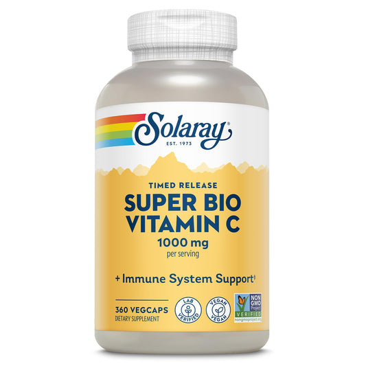 SOLARAY Vitamin C 1000 mg – Buffered, Timed-Release, Bioflavonoids | Vegan Immune Support BritishVita | Premium UK Vitamins & Wellness Supplements