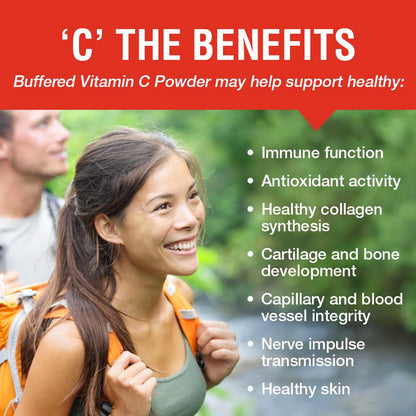 SOLARAY Vitamin C Crystalline 5000mg – Buffered Powder for Gentle Digestion | Immune Support & Collagen Synthesis | 8 oz