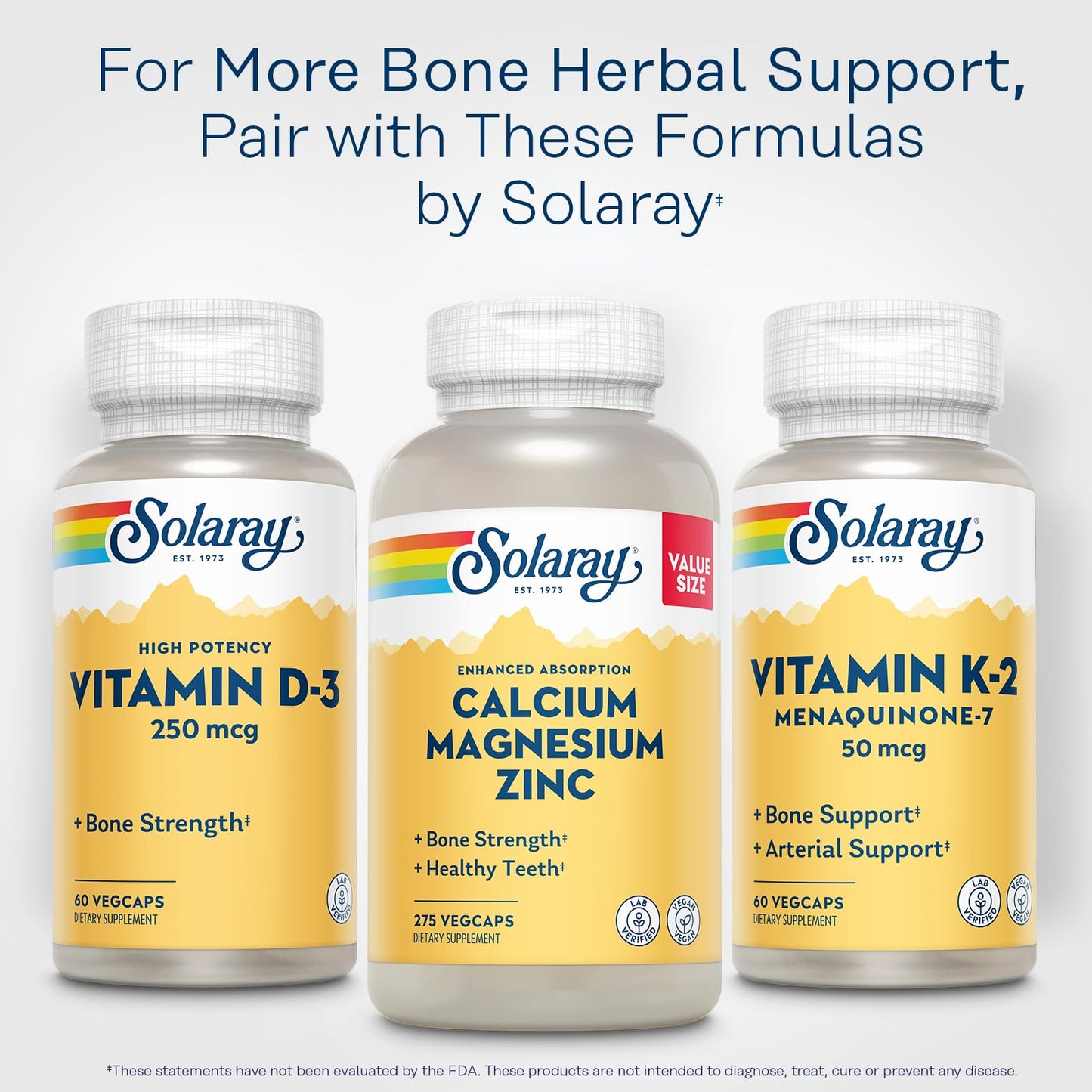 SOLARAY Vitamin D3 10000IU (250 mcg) - High Potency Cholecalciferol | 60 VegCaps