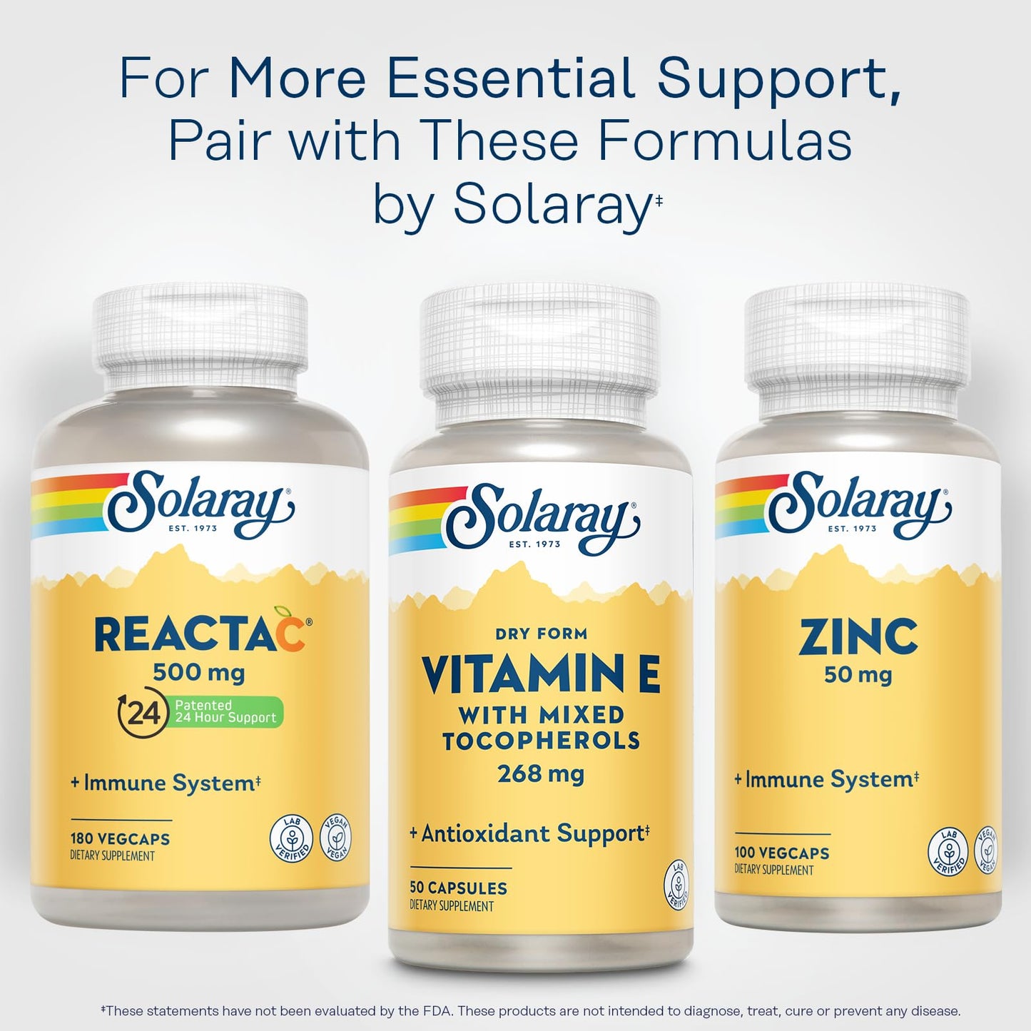 SOLARAY Vitamin E 400 IU Dry Form with Mixed Tocopherols