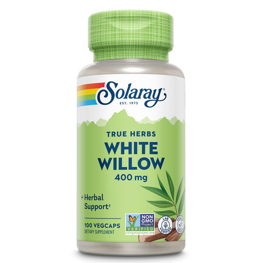 SOLARAY White Willow 400mg - White Willow Bark Capsules | Wellness Support | Non-GMO, Gluten Free, Vegan BritishVita | Premium UK Vitamins & Wellness Supplements