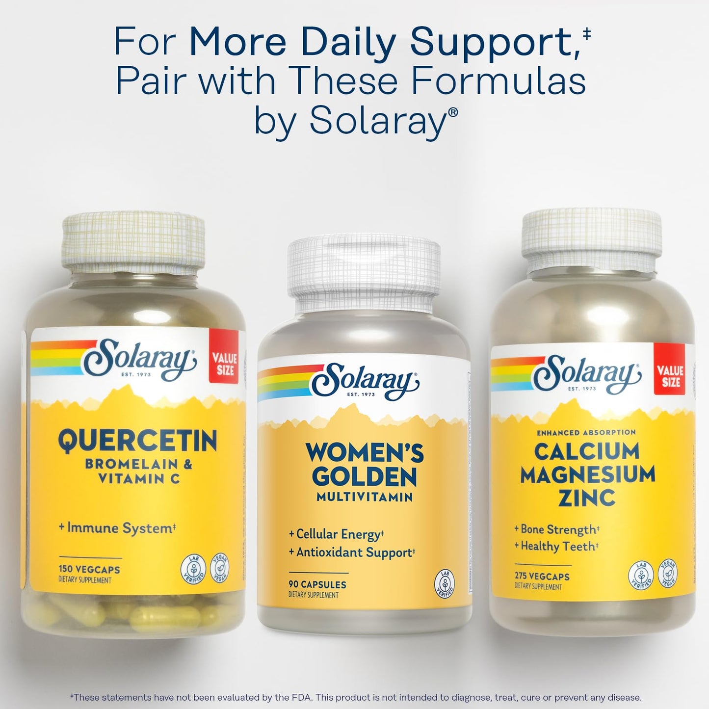 SOLARAY Women's Golden Multi-Vita-min Capsules, 90 Count - Multivitamin & Mineral
