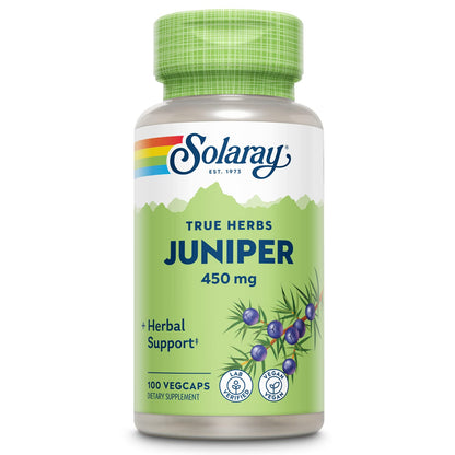 Solaray Juniper Berry 450 mg | Digestive Support, Cleansing & Water Balance